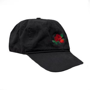 Lil Red Rose Embroidered Dad Cap